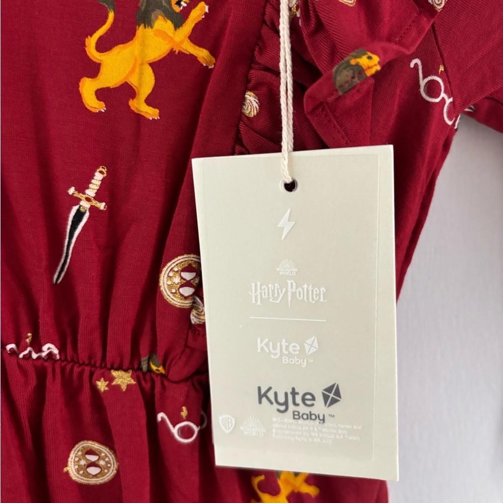 NWT Kyte BABY Harry Potter Red Ruffle Bubble Romper | 18-24M | Retired - Picture 6 of 7
